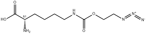 Nε-2-叠氮乙氧羰基-L-赖氨酸 结构式
