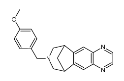 6,10-Methano-6H-pyrazino[2,3-h][3]benzazepine, 7,8,9,10-tetrahydro-8-[(4-methoxyphenyl)methyl]- 结构式