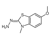 6-甲氧基-3-甲基苯并噻唑腙-[2] 结构式