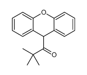 2,2-二甲基-1-(9H-占吨-9-基)-1-丙酮 结构式