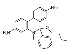 6-丁氧基-5-甲基-6-苯基-5,6-二氢菲啶-3,8-二胺 结构式
