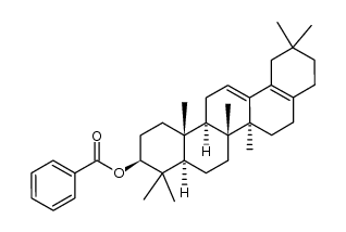 (3β)-28-去甲齐墩果-12,17-二烯-3-醇-3-苯甲酸酯 结构式