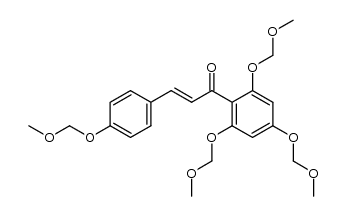2-Propen-1-one, 3-[4-(methoxymethoxy)phenyl]-1-[2,4,6-tris(methoxymethoxy)phenyl]-, (E)- (9CI) 结构式