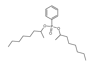 苯基膦酸二(1-甲基庚基)酯 结构式