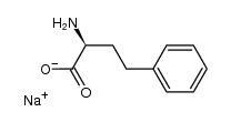 Benzenebutanoic acid, α-amino-, sodium salt (1:1), (αS)- 结构式