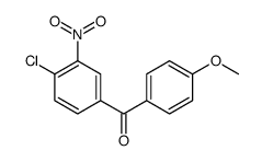 (4-氯-3-硝基苯基)(4-甲氧基苯基)甲酮 结构式