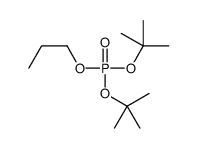 磷酸二(1,1-二甲基乙基)丙酯 结构式