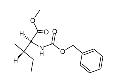 N-苄氧羰基-L-异亮氨酸甲酯 结构式