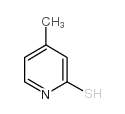 2-巯基-4-甲基吡啶 结构式