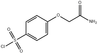 4-(2-氨基-2-氧代乙氧基)苯磺酰氯 结构式