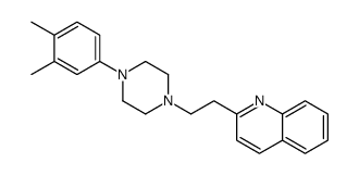 2-[2-[4-(3,4-二甲基苯基)-1-哌嗪基]乙基]喹啉 结构式