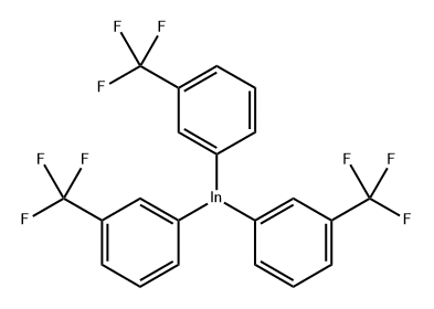 三[3-(三氟甲基)苯基]铟 结构式