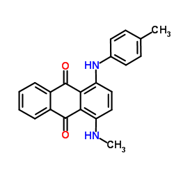 1-甲氨基-4-对甲苯氨基蒽醌 结构式