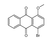 1-溴-4-甲氧基-9,10-蒽二酮 结构式