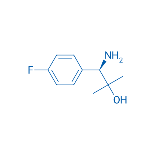 (R)-1-氨基-1-(4-氟苯基)-2-甲基丙-2-醇 结构式