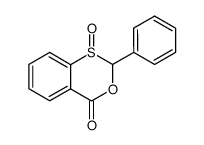 2H,4H-3,1-Benzoxathiin-4-one, 2-phenyl-, 1-oxide 结构式
