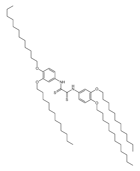 Ethanedithioamide, N,N'-bis[3,4-bis(dodecyloxy)phenyl]- 结构式