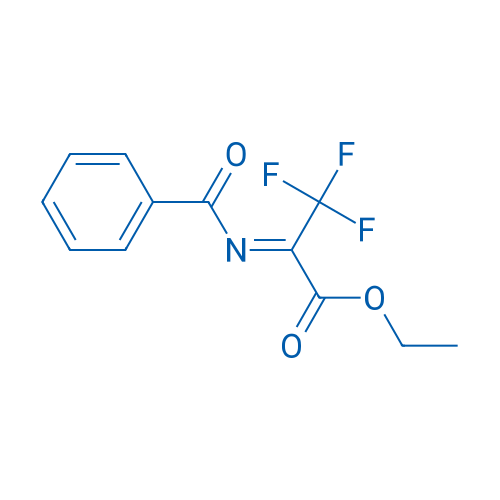 2-(苯甲酰亚氨基)-3,3,3-三氟甲酸乙酯 结构式
