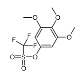 3,4,5-trimethoxyphenyl trifluoromethanesulfonate 结构式