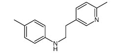6-甲基-N-(4-甲基苯基)-3-吡啶乙胺 结构式