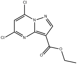 5,7-二氯吡唑并[1,5-A]嘧啶-3-甲酸乙酯 结构式