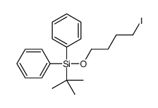 Benzene, 1,1'-[(1,1-dimethylethyl)(4-iodobutoxy)silylene]bis- 结构式