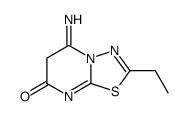 2-乙基-5-亚氨基-5,6-二氢-7H-1,3,4-噻二唑并[3,2-a]嘧啶-7-酮 结构式