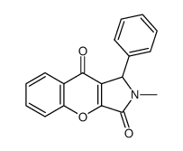 2-methyl-1-phenyl-1H-chromeno[2,3-c]pyrrole-3,9-dione 结构式