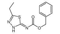5-乙基-1,3,4-噻二唑-2-氨基甲酸苄酯 结构式