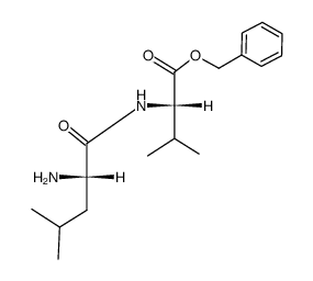 L-亮氨酰-L-缬氨酸苄酯 结构式