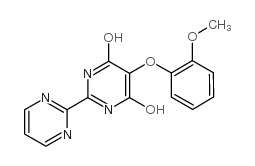 4,6-二羟基-5-(2-甲氧基苯氧基)-2-(2-嘧啶基)嘧啶 结构式