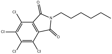 3,4,5,6-四氯-N-己基邻苯二甲酰亚胺 结构式