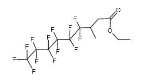 Nonanoic acid, 4,4,5,5,6,6,7,7,8,8,9,9,9-tridecafluoro-3-methyl-, ethyl ester 结构式