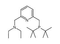 2-(二叔丁基膦甲基-6-二乙氨基甲基)吡啶 结构式