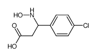 3-(4-氯苯基)-3-(羟氨基)丙酸 结构式