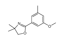 Oxazole, 4,5-dihydro-2-(3-methoxy-5-methylphenyl)-4,4-dimethyl- 结构式