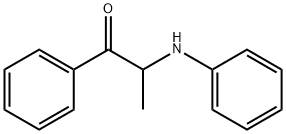 1-苯基-2-(苯氨基)-1-丙酮 结构式