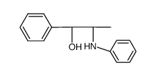 α-[1-(苯氨基)乙基]苯甲醇 结构式