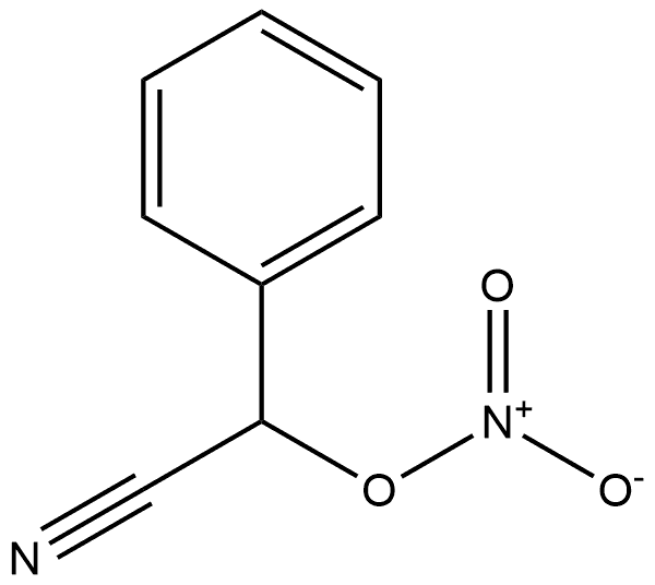 α-(硝酰氧基)苯乙腈 结构式