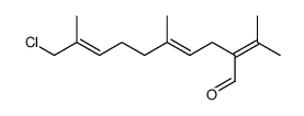 4,8-Decadienal, 10-chloro-5,9-dimethyl-2-(1-methylethylidene)-, (E,E)- (9CI) 结构式