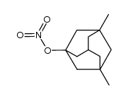 3,5-二甲基金刚烷-1-基硝酸酯 结构式
