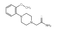 2-[4-(2-甲氧基苯基)哌嗪]乙烷硫代酰胺 结构式