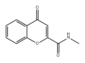 N-甲基-4-氧代-4H-1-苯并吡喃-2-甲酰胺 结构式