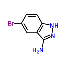 3-氨基-5-溴-1H-吲唑 结构式