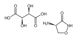 D-环丝氨酸-L-酒石酸盐 结构式