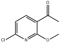 1-(6-氯-2-甲氧基-3-吡啶基)乙酮 结构式