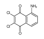 5-氨基-2,3-二氯-1,4-萘二酮 结构式