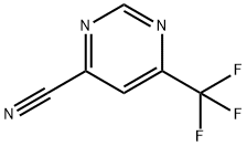 6-(三氟甲基)嘧啶-4-甲腈 结构式