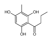 1-(2,4,6-三羟基-3-甲基苯基)-1-丁酮 结构式