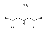 N-(羧甲基)甘氨酸 铵盐(1:1) 结构式
